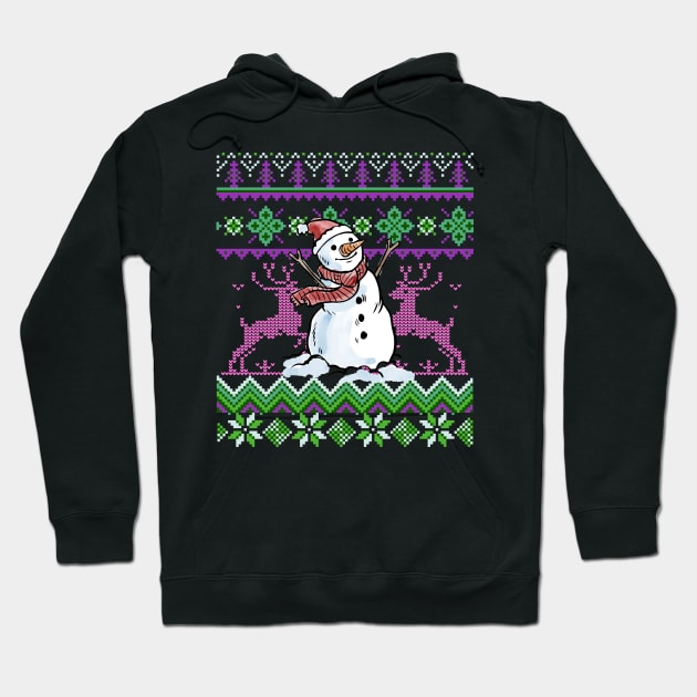 Ugly Sweater Style Print Hoodie by letnothingstopyou